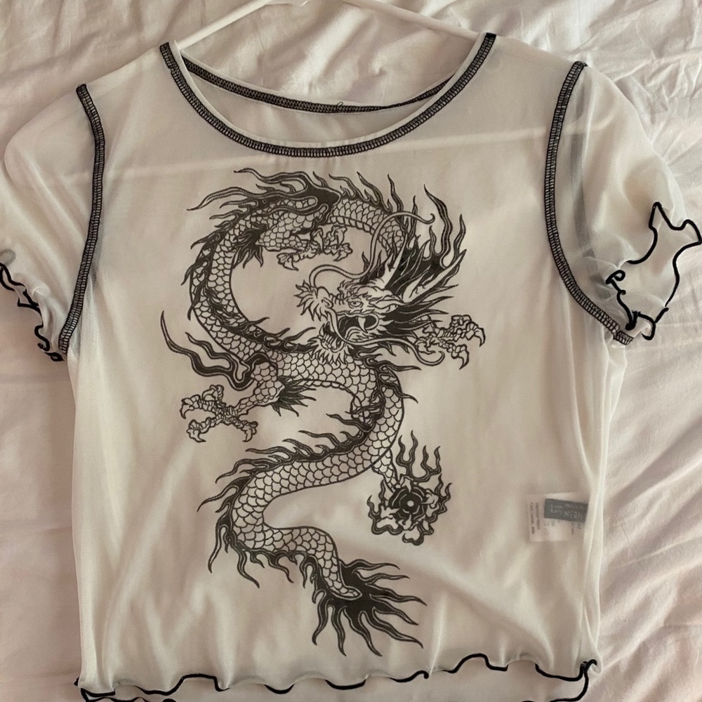mesh dragon top